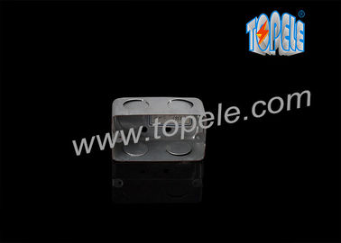 2 ইঞ্চি x4 ইঞ্চি / মার্কিন স্ট্যান্ডার্ড প্রি-গ্যালভানাইজড স্টীল সুইচ ডিভাইস আয়তক্ষেত্রাকার কন্ডাক্ট বক্স / বৈদ্যুতিক কন্ডাক্ট বক্স