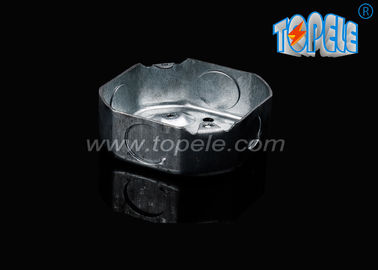 বৈদ্যুতিক কন্ডাক্ট ফিটিং তালিকাভুক্ত গ্যালভানাইজড স্টীল অষ্টভুজ ধাতব আউটলেট