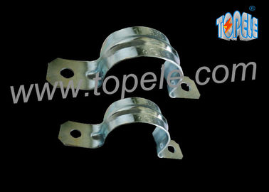 ইউএল স্ট্যান্ডার্ড 1/2 &quot; - 4 &quot; EMT কন্ডাক্টের জন্য প্রাক গ্যালভানাইজড দুই গর্তের স্ট্র্যাপ