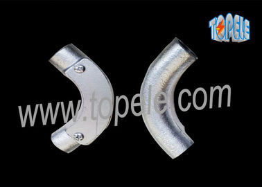 BS4568 গ্যালভানাইজড স্টিল পাইপ নমনীয় লোহা চ্যানেল ছেদ কনুই 20mm / 25mm