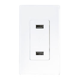 LD-U001 4.2A স্মার্ট হাই স্পিড ইউএসবি চার্জার আউটলেট, 2 টি ওয়াল প্লেট সহ 2 টি ইউএসবি পোর্ট