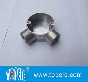 TOPELE 25mm / 32mm BS বৈদ্যুতিক কন্ডাক্ট গ্যালভানাইজড অ্যালুমিনিয়াম সার্কুলার জংশন বক্স জন্য কন্ডাক্ট ফিটিং