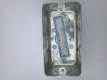 TOPELE 4 ′′X2 ′′, 1 -1/2 'গভীর একক গ্যাং ওয়্যারিং হ্যান্ডবক্স, ছয় 1/2 &quot;নকআউট