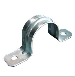 1/2 ′′, 1-1/4 ′′ আইএমসি পাইপলাইন এবং ফিটিংস গ্যালভানাইজড স্টিল ডাবল-হোল স্ট্র্যাপস, আইএমসি / আরএমসি পাইপলাইন ক্লিপ