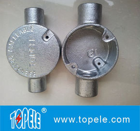 BS4568 দ্বি-মুখী নমনীয় লোহা / অ্যালুমিনিয়াম বৃত্তাকার বৈদ্যুতিক জংশন বাক্স - মাধ্যমে পথ