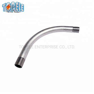 স্ট্রিপড কন্ডাক্ট 90 ডিগ্রী কনুই আইইসি 61386 20mm-110mm হট ডিআইপি গ্যালভানাইজড
