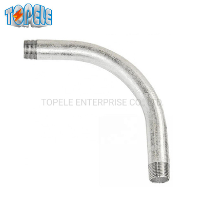 স্ট্রিপড কন্ডাক্ট 90 ডিগ্রী কনুই আইইসি 61386 20mm-110mm হট ডিআইপি গ্যালভানাইজড