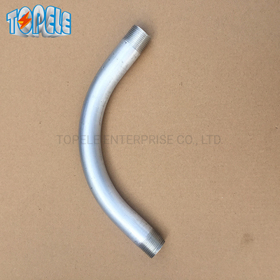 স্ট্রিপড কন্ডাক্ট 90 ডিগ্রী কনুই আইইসি 61386 20mm-110mm হট ডিআইপি গ্যালভানাইজড