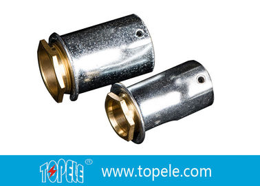 TOPELE 25mm / 32mm BS ইলেকট্রিকাল কন্ডাক্ট গ্যালভানাইজড কপলিং সঙ্গে ব্রাস কপলার