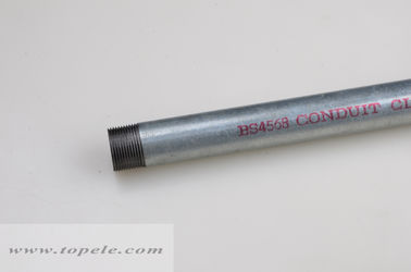 গরম ডুব গ্যালভানাইজড স্টিল BS4568 কন্ডাক্ট ক্লাস 4 জিআই পাইপ কপলার এবং সুরক্ষা ক্যাপ সহ