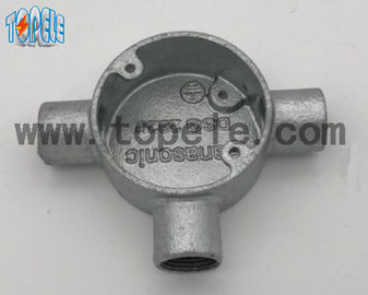 অ্যালুমিনিয়াম / নমনীয় লোহা BS4568 কন্ডাক্ট থ্রি ওয়ে জংশন বক্স দীর্ঘ জীবনকাল