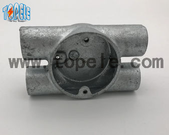 BS4568 বৈদ্যুতিক কন্ডাক্ট ফিটিংস টুইন থ্রু ওয়ে এইচ নমনীয় লোহার বাক্স 20mm -32mm