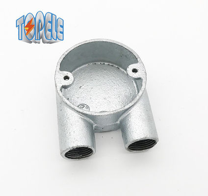 শাখা 2 ওয়ে ইউ নমনীয় লোহা বক্স BS4568 পাইপ ফিটিং হট ডপ গ্যালভানাইজড