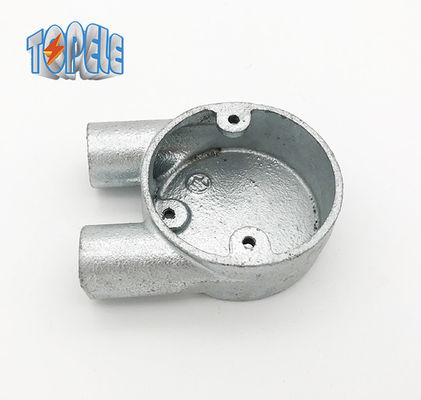 শাখা 2 ওয়ে ইউ নমনীয় লোহা বক্স BS4568 পাইপ ফিটিং হট ডপ গ্যালভানাইজড