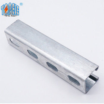 পারফোরড গ্যালভানাইজড স্টিল 41x41 Unistrut Slotted চ্যানেল