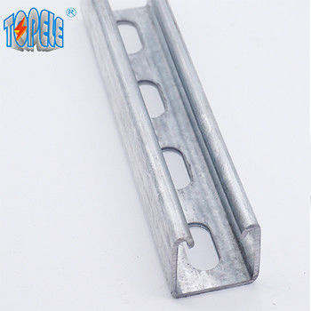 পারফোরড গ্যালভানাইজড স্টিল 41x41 Unistrut Slotted চ্যানেল