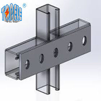 5 গর্ত স্প্লাইস প্লেট কার্বন ইস্পাত Unistrut চ্যানেল C গর্ত সঙ্গে চ্যানেল