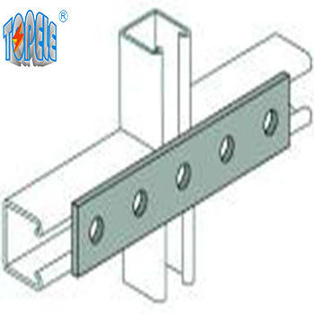 5 গর্ত স্প্লাইস প্লেট কার্বন ইস্পাত Unistrut চ্যানেল C গর্ত সঙ্গে চ্যানেল