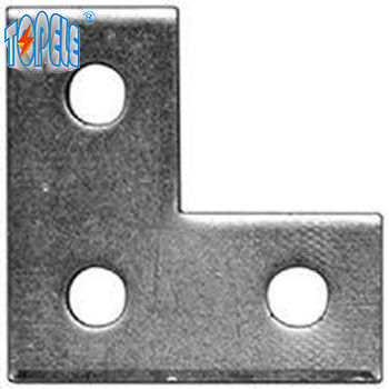 ছিদ্রযুক্ত 3 গর্ত সমতল কোণ প্লেট Galvanized Unistrut চ্যানেল