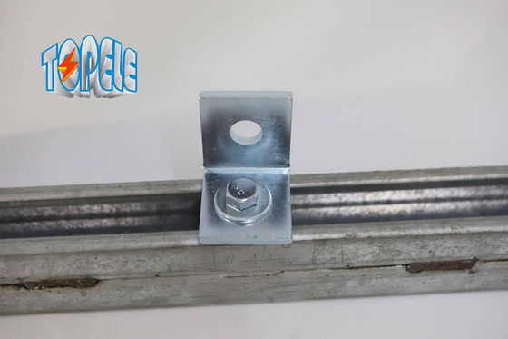 2 গর্ত শেষ কোণ 3mm Unistrut চ্যানেল সংযোগকারী