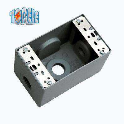 দুই গ্যাং অ্যালুমিনিয়াম 4x4 জলরোধী বৈদ্যুতিক আউটলেট বক্স