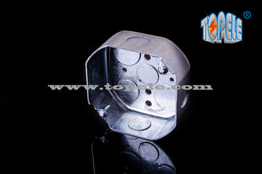 1-7/8" গভীর 4 ′′ অষ্টভুজ ইস্পাত গ্যালভানাইজড কন্ডাক্ট বক্স, অঙ্কন নির্মাণ, 5 1/2 " এবং 4 3/4 " KOS সহ