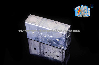 BS4568 ইস্পাত দুই গ্যাং জিআই বৈদ্যুতিক বাক্স এবং ধাতব আউটলেট ডিভাইসের জন্য কভার