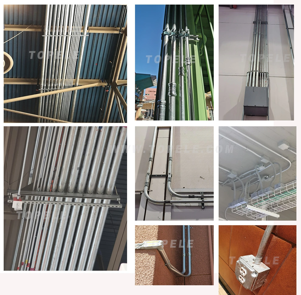 UL797 Gi EMT বৈদ্যুতিক নমনীয় কন্ডাক্ট পাইপ টিউব 0